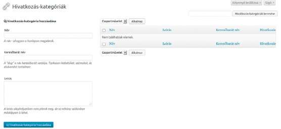 4.3.3. Hivatkozás-kategóriák