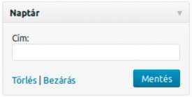 5.4.10. Naptár widget