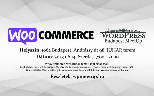 WooCommerce Napja! &ndash; WordPress Budapest MeetUp 2023 #J&uacute;nius
