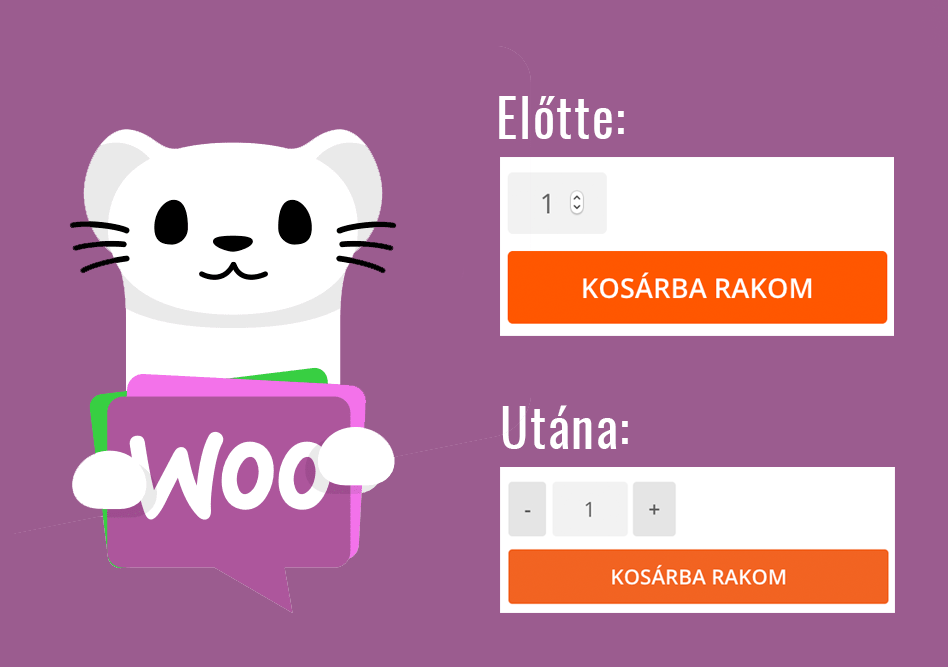Bővítmény: WooCommerce mennyiségi gombok